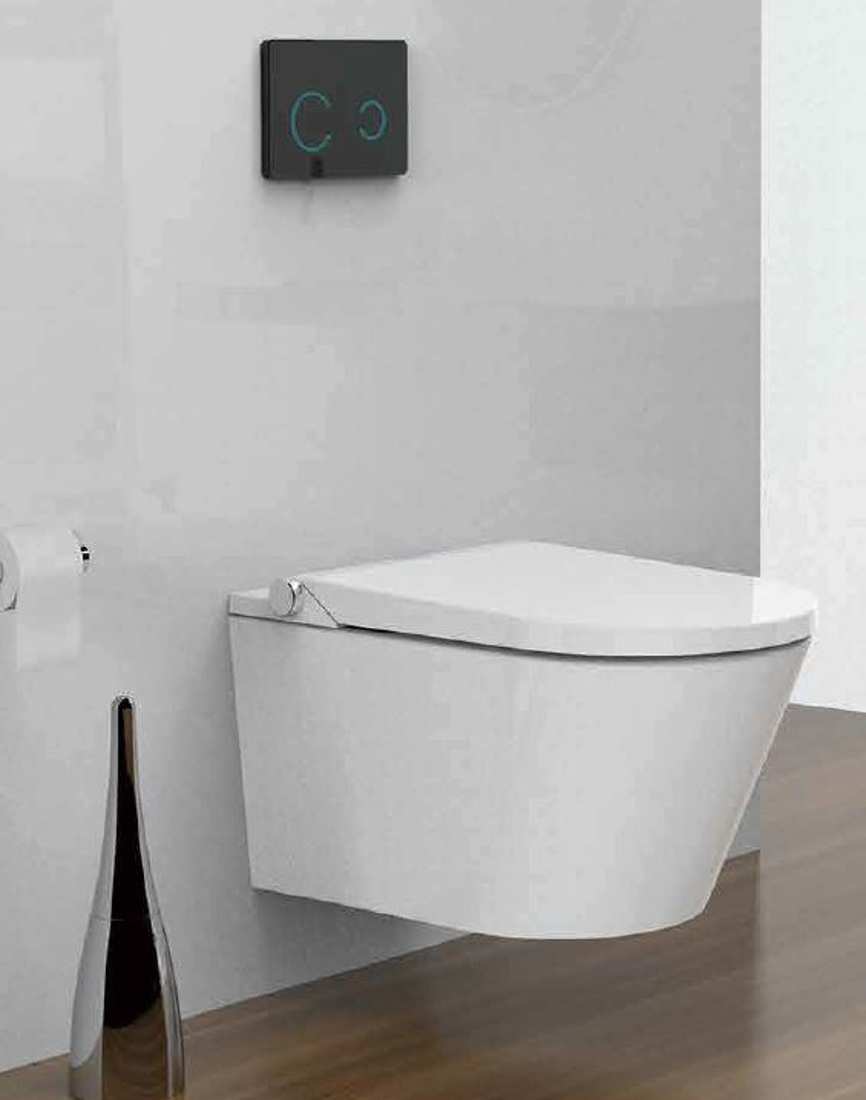 Slika od SOLO KONZOLNA SMART WC ŠOLJA MATT BLACK 593x370x350