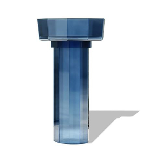 Slika od TILL TRANSPARENTNI SAMOSTOJEĆI UMIVAONIK PLAVI 500X500X900