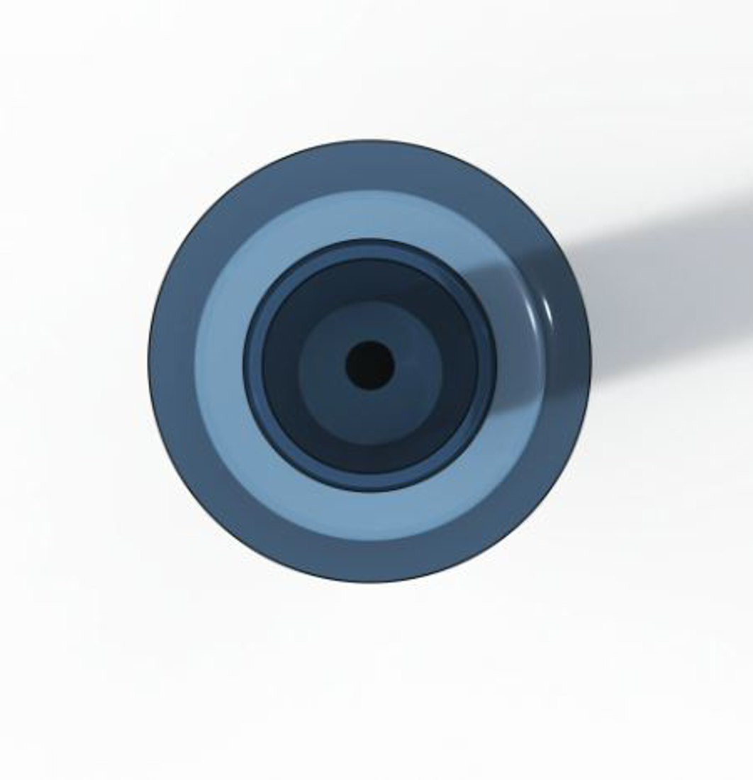 Slika od KALS TRANSPARENTNI SAMOSTOJEĆI UMIVAONIK PLAVI 450X450X900