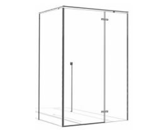 Slika od TUŠ KABINA GUN METAL 1400X900X2200