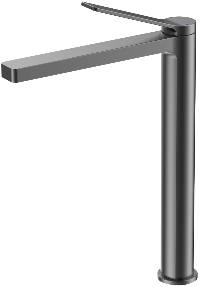 Slika od VISE BATERIJA VISOKA ZA UMIVAONIK GUNMETAL BEZ POP-UP ODLIVA