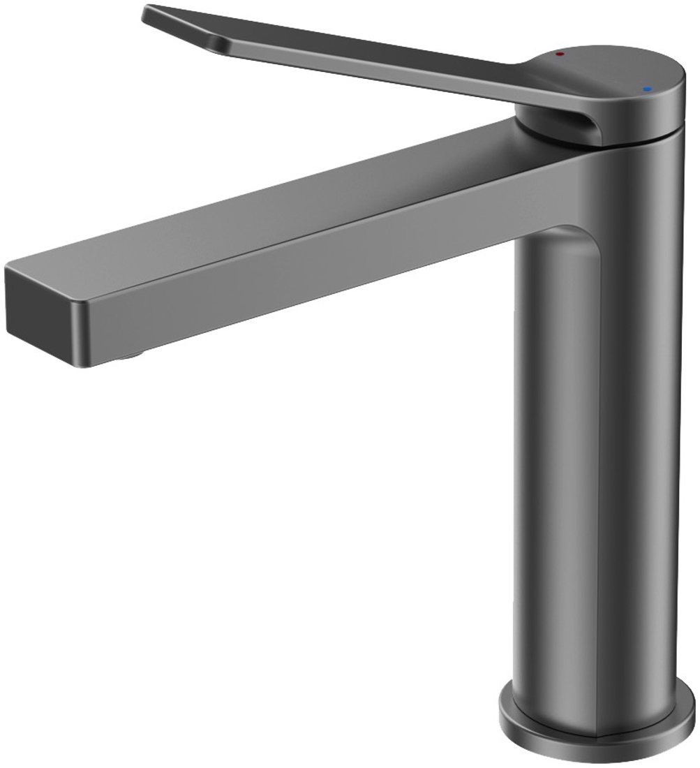 Slika od VISE BATERIJA ZA UMIVAONIK GUNMETAL BEZ POP-UP ODLIVA