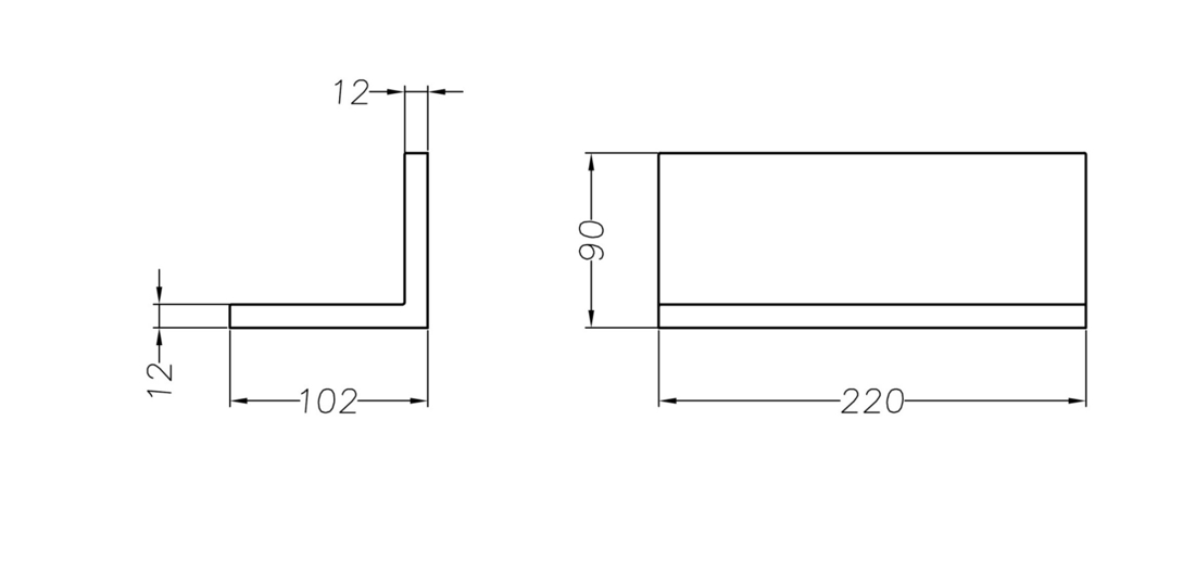 Slika od XO POLICA ZA TUŠ KABINU 220x90x102mm HROM