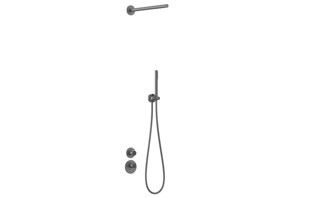 Slika od ZERO TERM TUŠ SET ZA KABINU (2 FUNKCIJE) GUN METAL