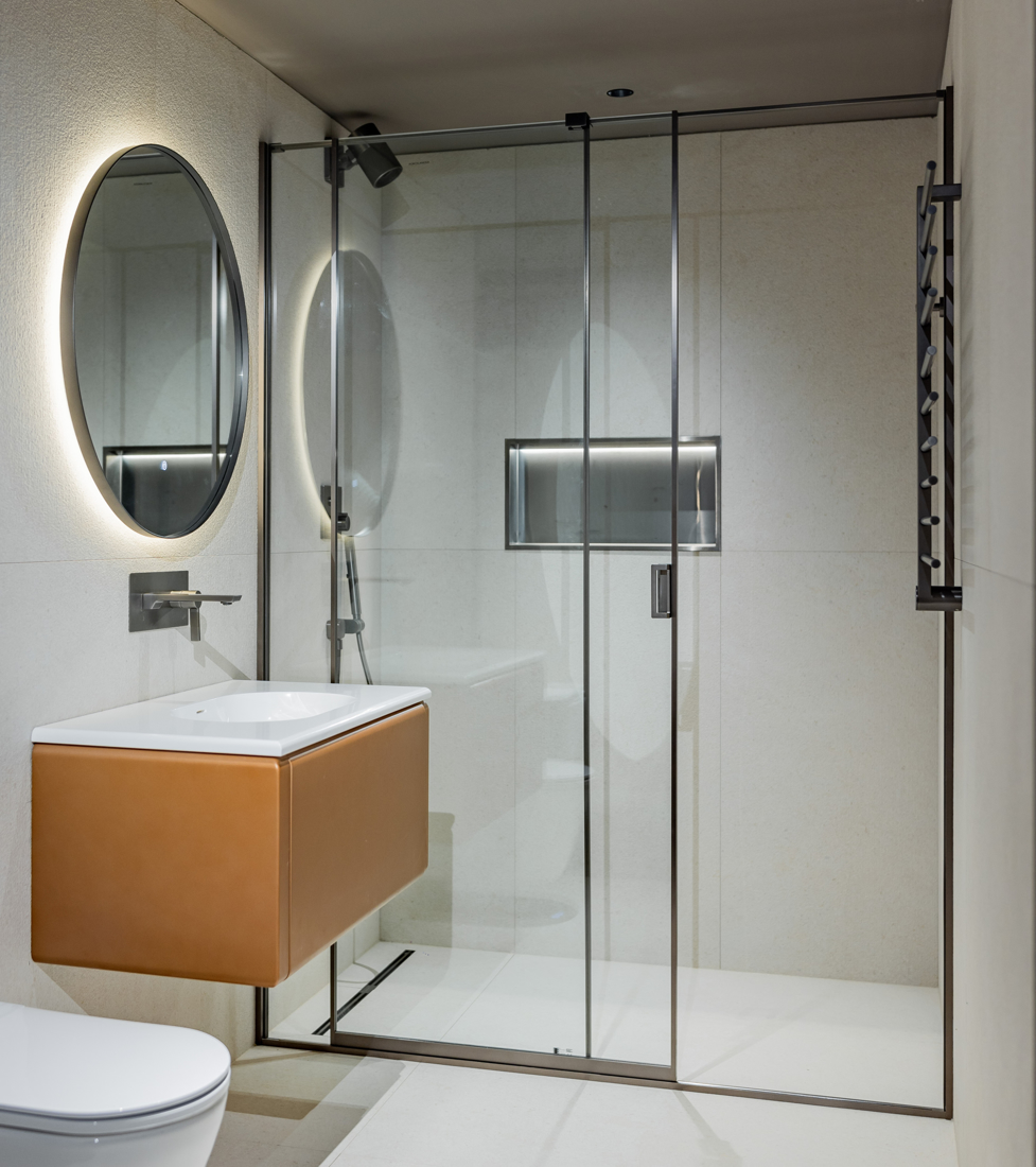 Slika od TUŠ KABINA SA_SB 160X220 GUN METAL