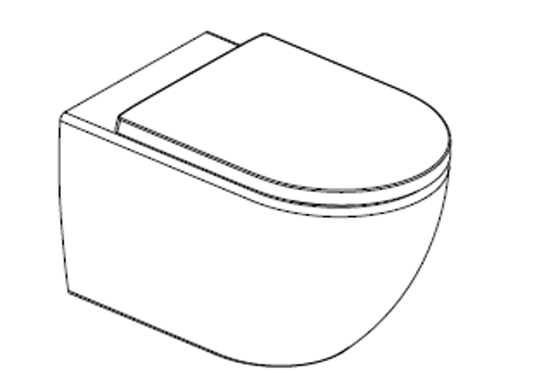 Slika od ARCHITECT RIMLESS WC ŠOLJA SA SOFT CLOSE DASKOM