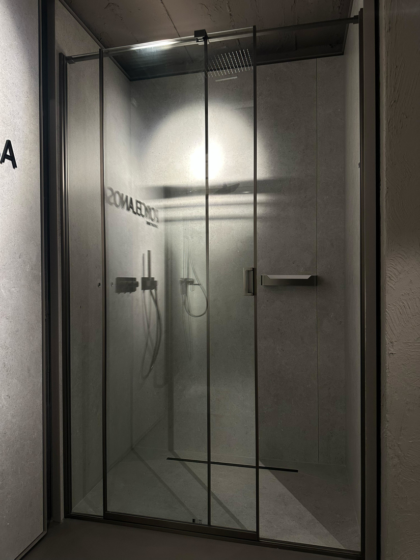 Slika od TUŠ KABINA SA_SB 140X220 GUN METAL