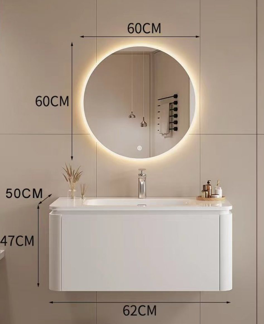 Slika od PETYY P07-60 ORMARIĆ SA UMIVAONIKOM I OGLEDALOM 60CM