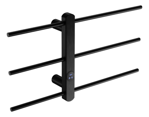 Slika od 304 ELECTRIC TOWEL RACK 490X700 MM CRNA MAT