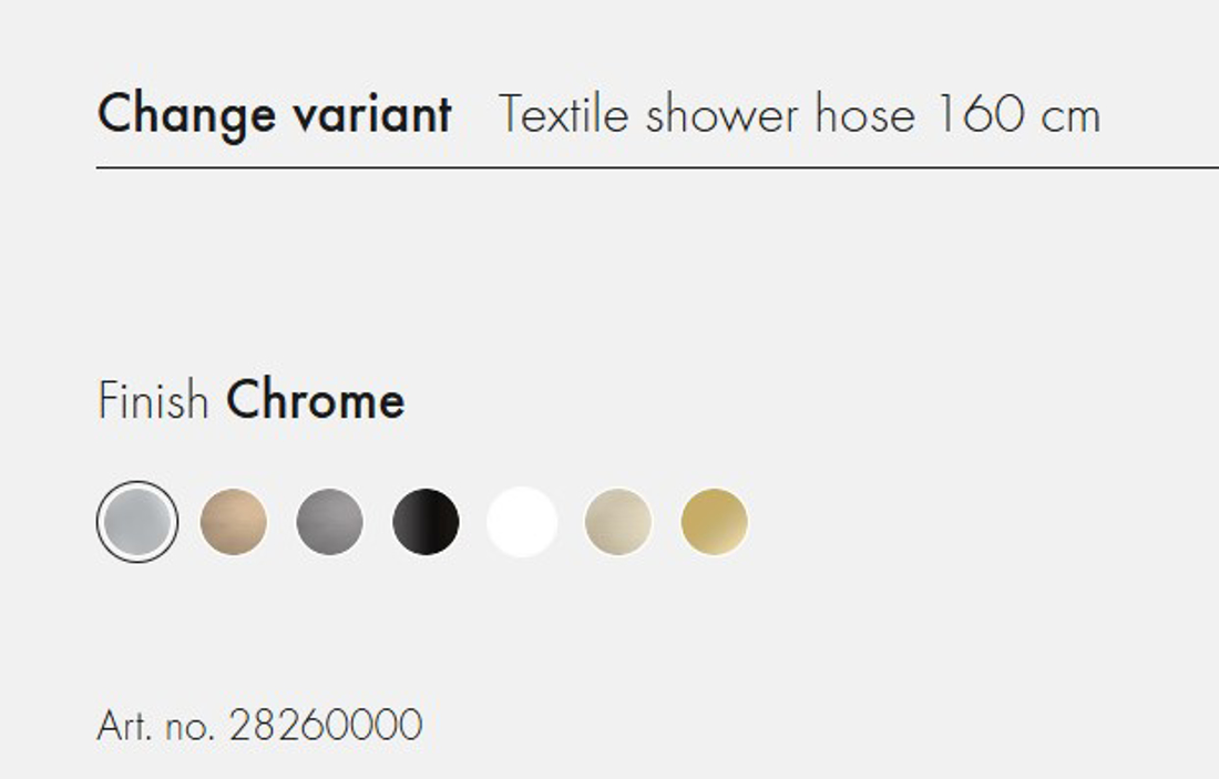 Slika od Designflex Textile crevo za tuš 160 cm