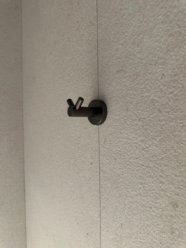 Slika od DUPLA KUKICA ZA PESKIR GUNMETAL