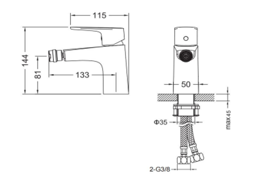 Slika od GRACE SLAVINA ZA BIDE GUN METAL