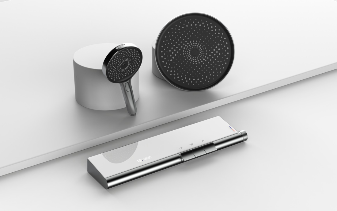 Slika od BRUCE SHOWERPIPE TERMOSTATSKI GUN GREY