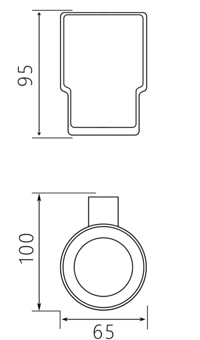 Slika od LIRIS DRŽAČ ČETKICE ZA ZUBE HROM