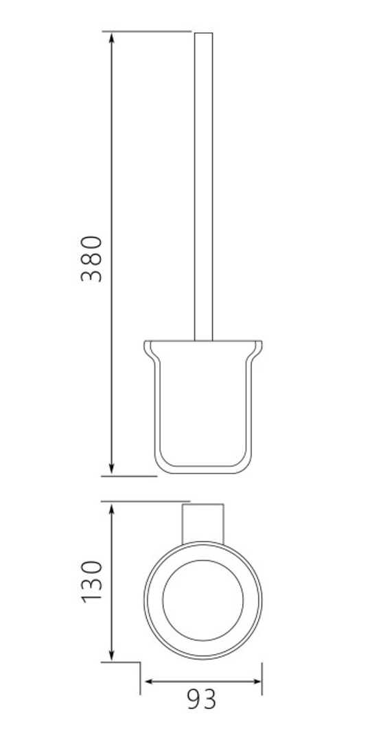 Slika od LIRIS KONZOLNA WC ČETKA HROM