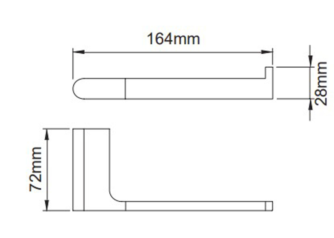Slika od 25 SERIES DRŽAČ ZA WC PAPIR MATT BLACK
