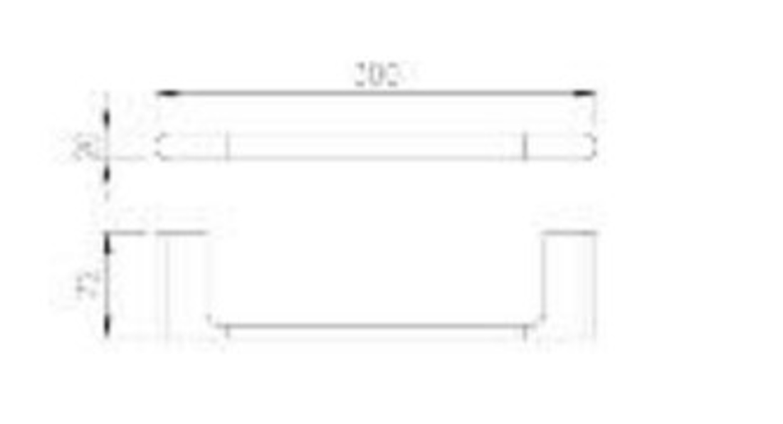 Slika od 25 SERIES DRŽAČ ZA PEŠKIR MATT BLACK 30 CM