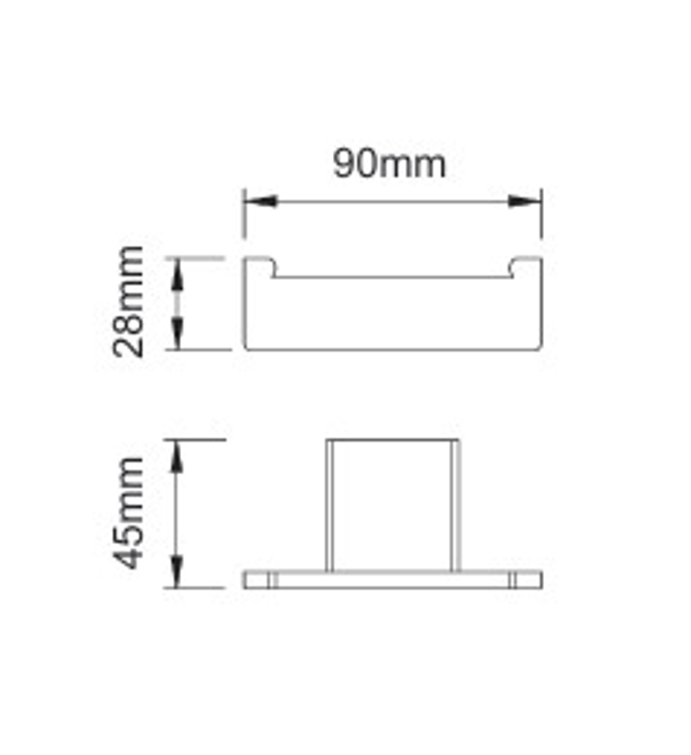 Slika od 69 SERIES KUKICA DUPLA ZA PEŠKIR GUN GREY