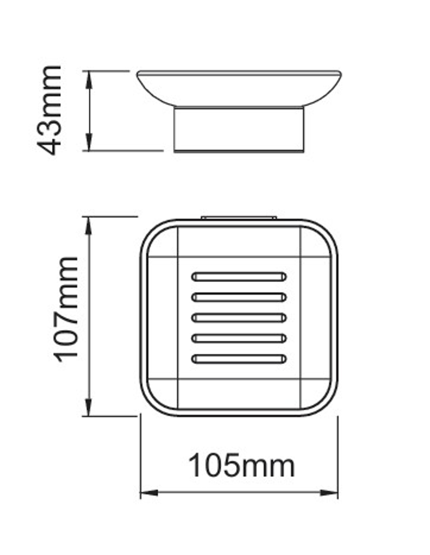 Slika od 69 SERIES DRŽAČ ZA SAPUN GUN GREY