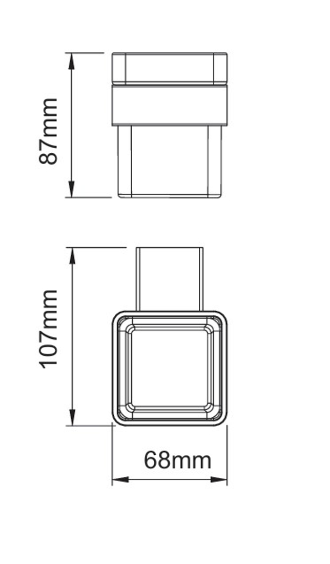 Slika od 69 SERIES DRŽAČ ZA ČETKICE GUN GREY