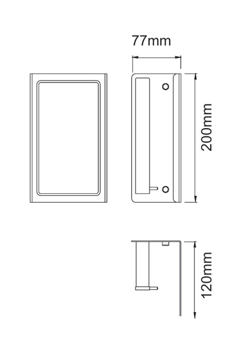 Slika od 69 SERIES DRŽAČ WC PAPIRA POLICA GUN GREY