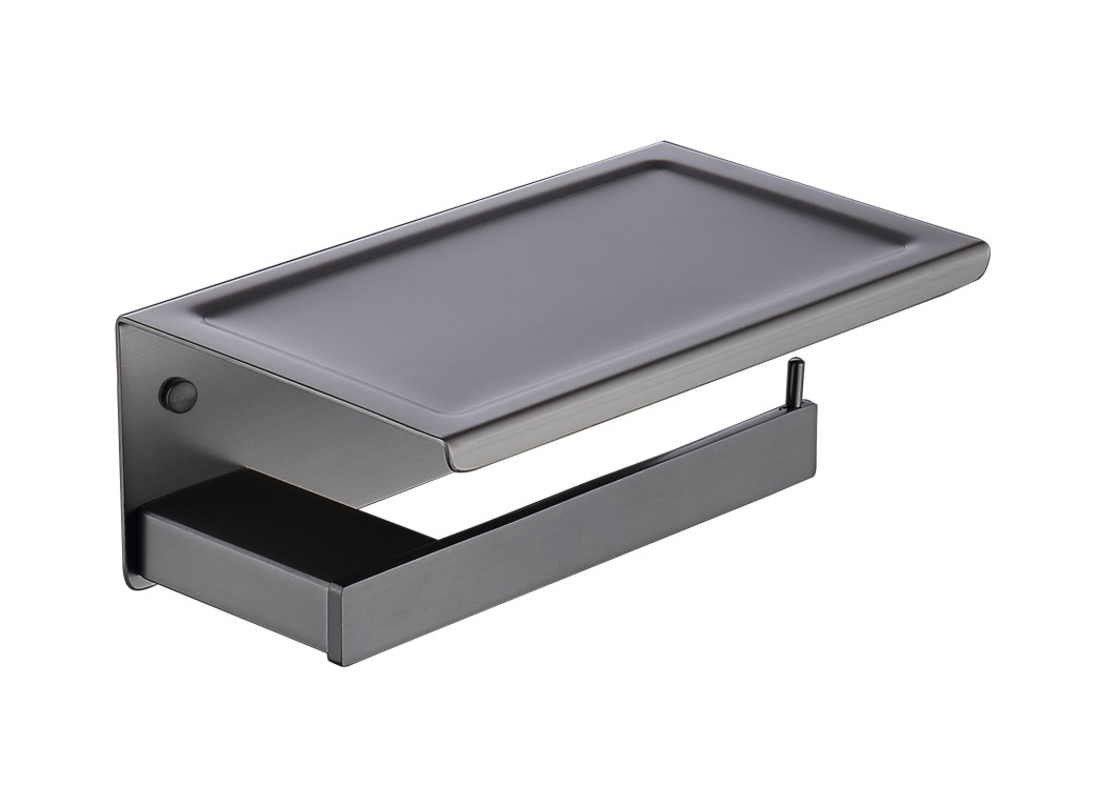 Slika od 69 SERIES DRŽAČ WC PAPIRA POLICA GUN GREY