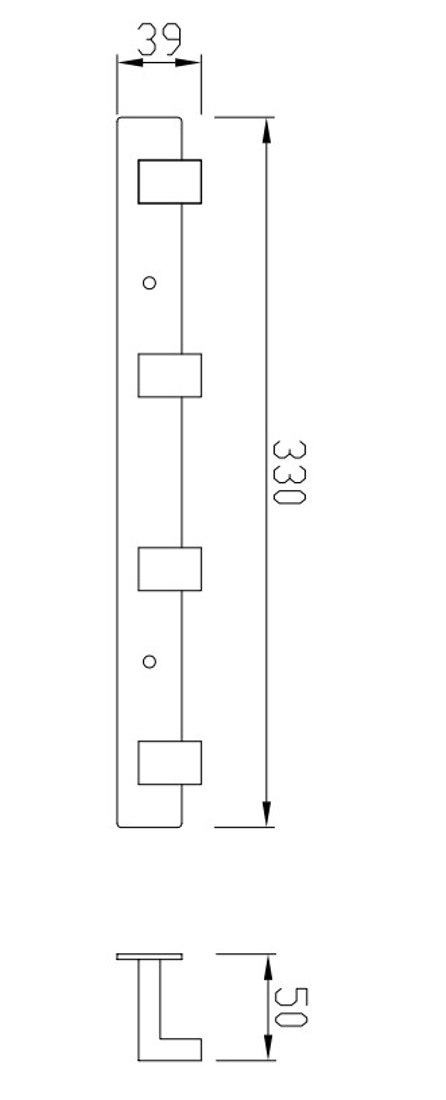Slika od 69 SERIES VEŠALICA 4 KUKE 60 GUN GREY