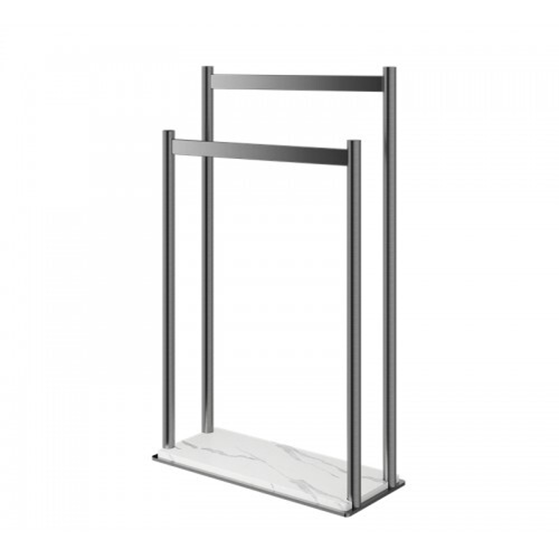 Slika od DRŽAČ PEŠKIRA DUPLI SAMOSTOJEĆI GUN METAL