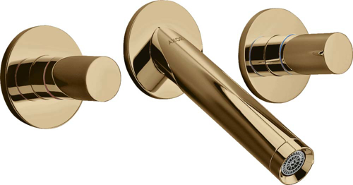 Slika od Starck 3-hole basin mixer for concealed installation wall-mounted with spout 125 mm