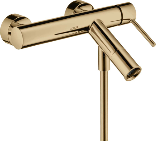 Slika od Starck Single lever bath mixer for exposed installation with pin handle