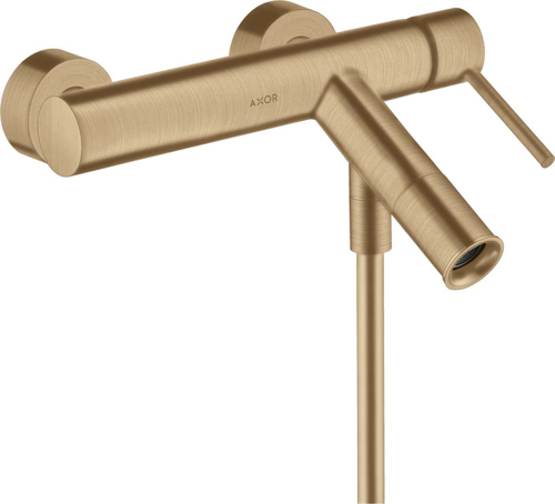 Slika od Starck Single lever bath mixer for exposed installation with pin handle