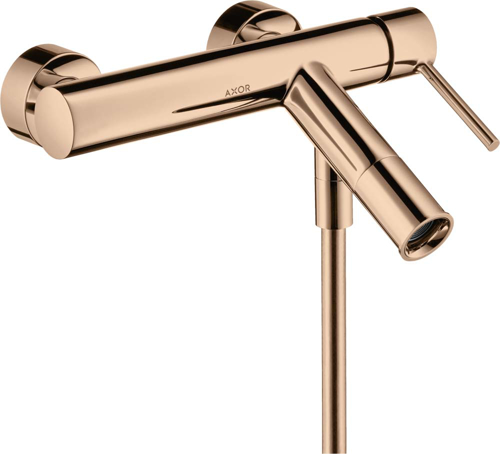 Slika od Starck Single lever bath mixer for exposed installation with pin handle