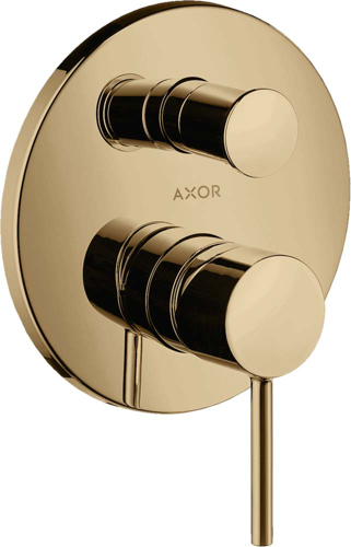 Slika od Starck Single lever bath mixer for concealed installation with pin handle and integrated security combination according to EN1717