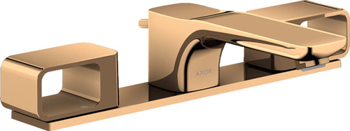 Slika od Urquiola 3-hole basin mixer 50 with plate and pop-up waste set