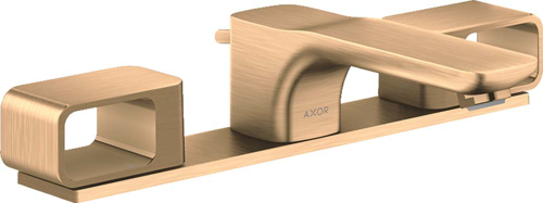 Slika od Urquiola 3-hole basin mixer 50 with plate and pop-up waste set