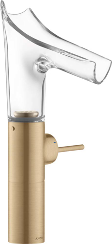 Slika od Starck V Single lever basin mixer 220 with glass spout for wash bowls with waste set