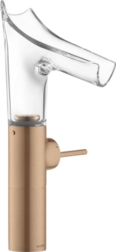 Slika od Starck V Single lever basin mixer 220 with glass spout for wash bowls with waste set