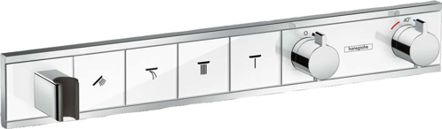 Slika od RainSelect Thermostat for concealed installation for 4 functions with integrated shower holder