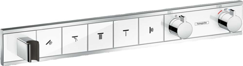 Slika od RainSelect Thermostat for concealed installation for 5 functions with integrated shower holder