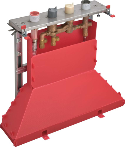 Slika od set for 4-hole tile mounted thermostatic bath mixer