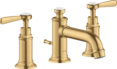 Slika od Montreux 3-hole basin mixer 30 with lever handles and pop-up waste set