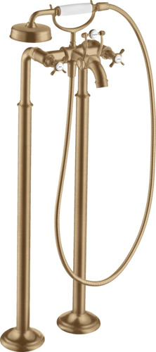 Slika od Montreux 2-handle bath mixer floor-standing with cross handles