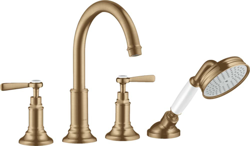 Slika od Montreux 4-hole rim mounted bath mixer with lever handles