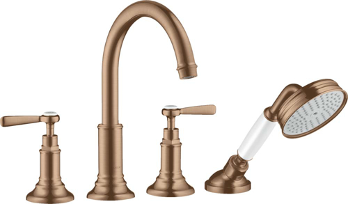 Slika od Montreux 4-hole rim mounted bath mixer with lever handles