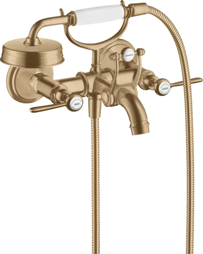 Slika od Montreux 2-handle bath mixer for exposed installation with lever handles