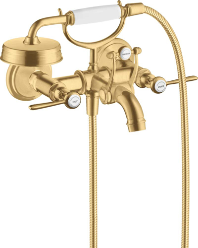 Slika od Montreux 2-handle bath mixer for exposed installation with lever handles