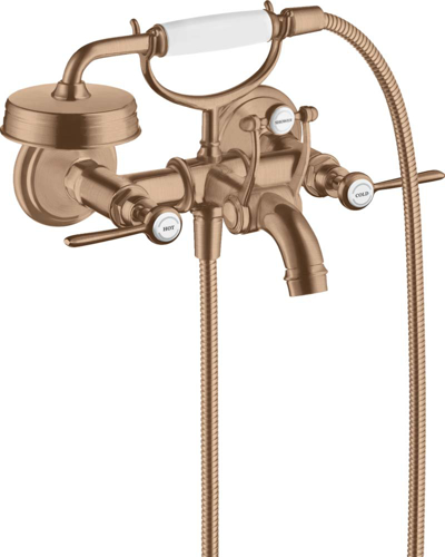 Slika od Montreux 2-handle bath mixer for exposed installation with lever handles