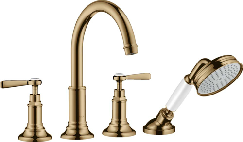 Slika od Montreux 4-hole tile mounted bath mixer with lever handles