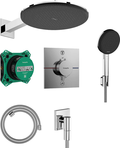 Slika od Raindance Alive S Design ShowerSet 300 1jet with thermostat and basic set iBox universal 2