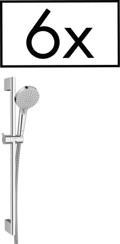 Slika od Vernis Blend Shower set 100 Vario with shower bar 65 cm project pack (6 pieces)